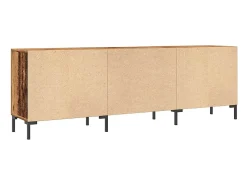 Mueble de TV madera de ingeniería envejecida 150x30x50 cm