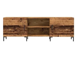 Mueble de TV madera de ingeniería envejecida 150x30x50 cm
