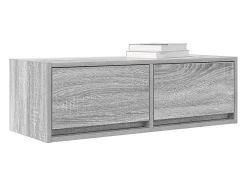 Mueble de TV madera de ingeniería gris Sonoma 80x31x25,5 cm