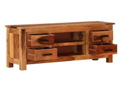 Mueble de TV madera maciza de Sheesham 110x30x40 cm