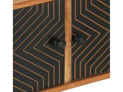 Mueble de TV madera maciza de acacia 112x30x40 cm