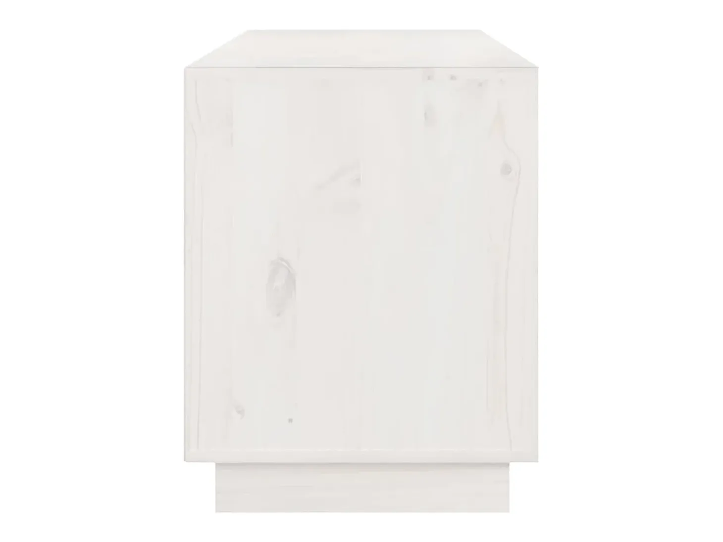 Mueble de TV madera maciza de pino blanco 176x37x47,5 cm