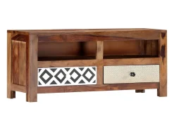 Mueble de TV madera maciza de Sheesham 90x30x40 cm