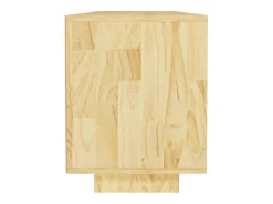 Mueble de TV madera maciza de pino 110x30x40 cm