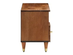 Mueble de TV madera maciza de mango 100x33x46 cm