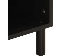 Mueble de TV madera maciza de acacia 100x33x46 cm