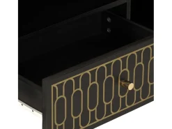 Mueble de TV madera maciza de mango 80x33x46 cm