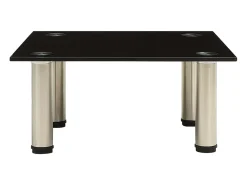 Mueble de TV negro 40x35x17 cm Cristal templado