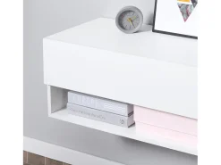 Mueble de TV Sirena Homcom 2 compartimentos y 2 armarios blanco 31x140x32 cm