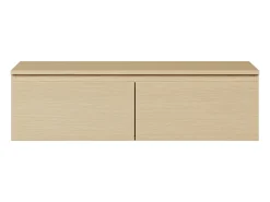 Mueble de TV suspendido con 2 puertas -100 cm -roble de Lindberg -BEMMI