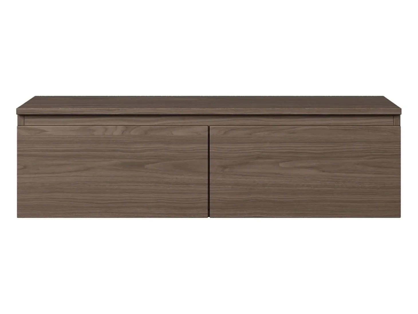 Mueble de TV suspendido con 2 puertas -100 cm -nogal de Wisconsin -BEMMI