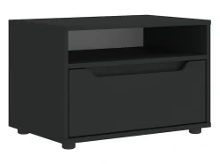 Mueble de TV VISNES negro 60x40x38 cm madera de ingeniería