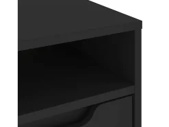 Mueble de TV VISNES negro 100x40x38 cm madera de ingeniería