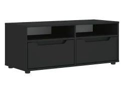 Mueble de TV VISNES negro 100x40x38 cm madera de ingeniería