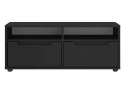 Mueble de TV VISNES negro 100x40x38 cm madera de ingeniería