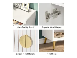Mueble de zapatos con 2 puertas, 6 pisos, mueble de almacenamiento para zapatos, mueble de entrada para guardar zapatos, 75x 35x 110 cm (blanco)