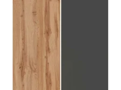 Mueble extensible para TV Chronos con 1 puerta abatible antracita/roble 190/350x40x51 cm