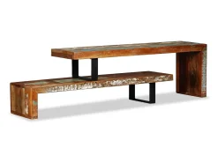 Mueble para la televisón de madera maciza reciclada