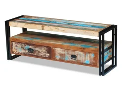 Mueble para la TV de madera maciza reciclada