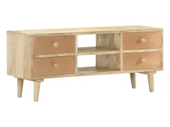 Mueble para la TV madera maciza de mango 110x30x45 cm