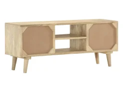 Mueble para la TV madera maciza de mango 110x30x45 cm
