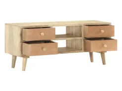 Mueble para la TV madera maciza de mango 110x30x45 cm