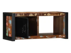 Mueble para la TV 80x30x35 madera maciza reciclada