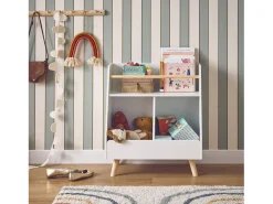 Mueble para niños, 2 compartimentos blanco