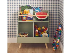 Mueble para niños, 2 compartimentos verde