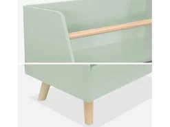 Mueble para niños, 2 compartimentos verde