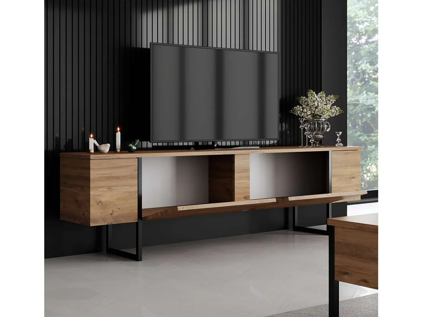 Mueble para TV - Luxe - Pino Atlántico Negro