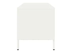 Mueble para TV acero laminado en frío blanco 101,5x39x43,5 cm