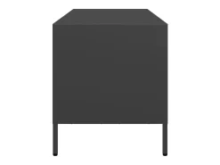 Mueble para TV acero laminado en frío negro 68x39x43,5 cm