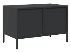 Mueble para TV acero laminado en frío negro 68x39x43,5 cm