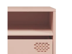 Mueble para TV acero laminado en frío rosa 202x39x43,5 cm