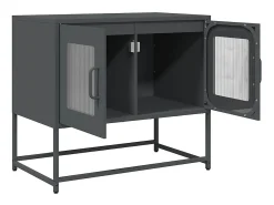 Mueble para TV acero laminado en frío antracita 68x39x60,5 cm