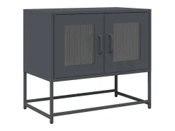 Mueble para TV acero laminado en frío antracita 68x39x60,5 cm
