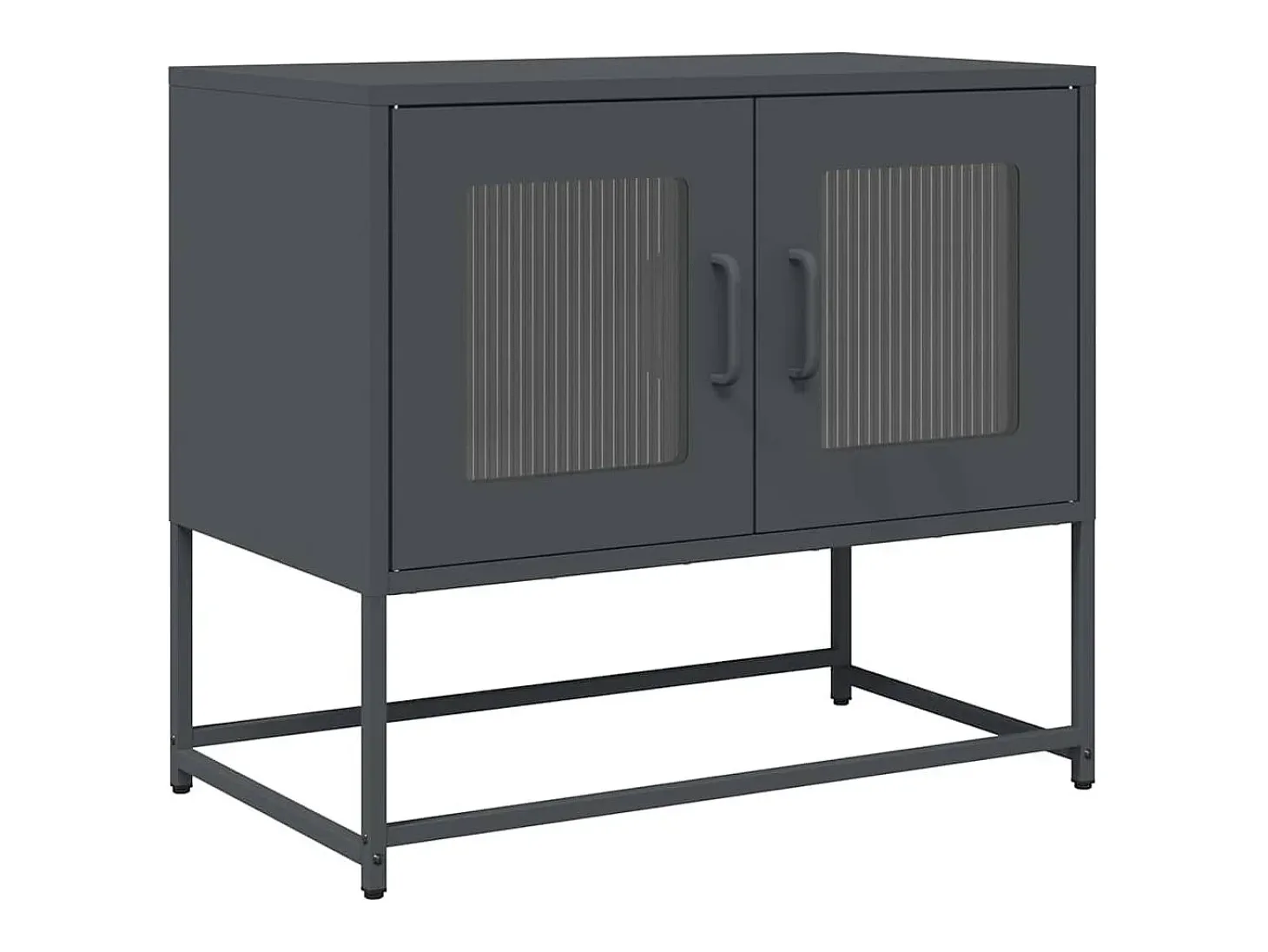 Mueble para TV acero laminado en frío antracita 68x39x60,5 cm