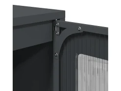 Mueble para TV acero laminado en frío antracita 68x39x60,5 cm