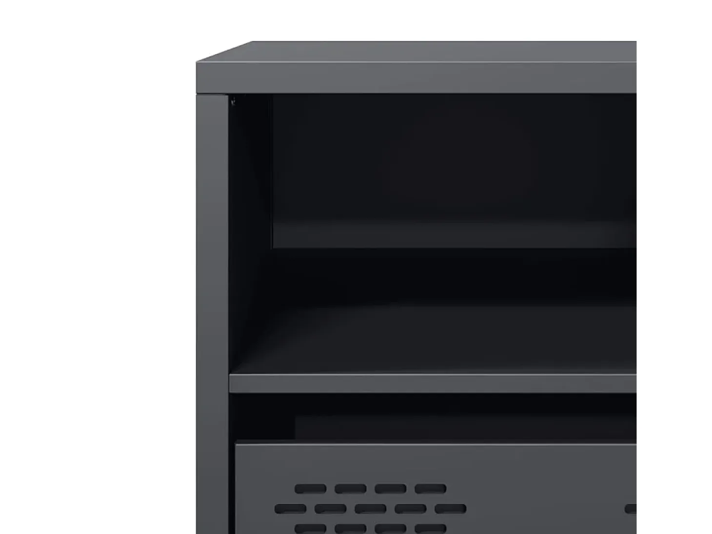 Mueble para TV acero laminado en frío antracita 68x39x43,5 cm