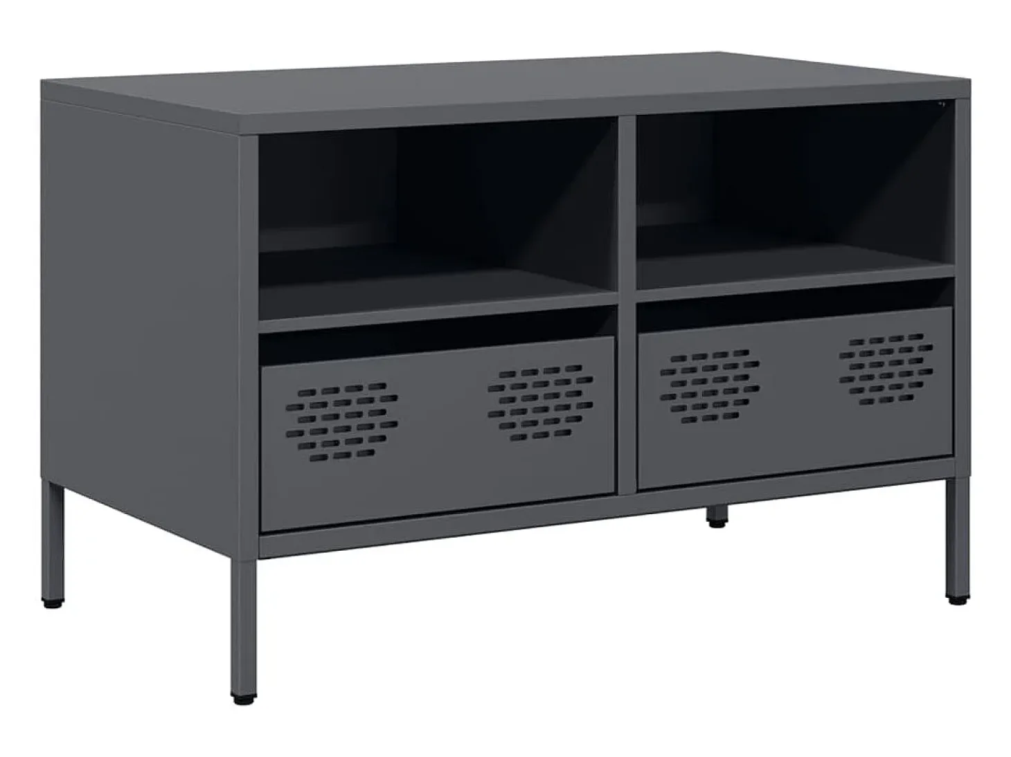 Mueble para TV acero laminado en frío antracita 68x39x43,5 cm