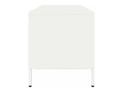 Mueble para TV acero laminado en frío blanco 135x39x43,5 cm