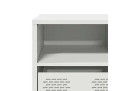 Mueble para TV acero laminado en frío blanco 135x39x43,5 cm