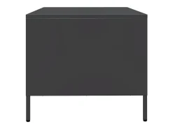Mueble para TV acero laminado en frío negro 68x50x43,5 cm