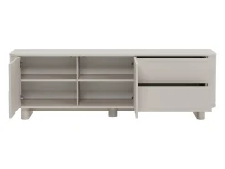 Mueble para TV con 2 puertas y 2 cajones - Beige - DIGARA