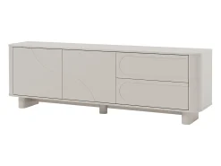 Mueble para TV con 2 puertas y 2 cajones - Beige - DIGARA