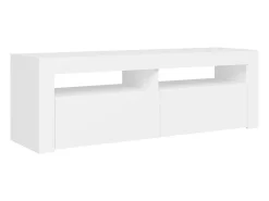 Mueble para TV con luces LED blanco 120x35x40 cm
