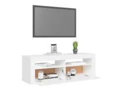Mueble para TV con luces LED blanco 120x35x40 cm