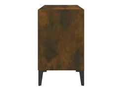 Mueble para TV con patas de metal roble ahumado 69,5x30x50 cm