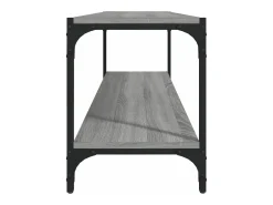 Mueble para TV contrachapada y acero gris Sonoma 100x33x41 cm